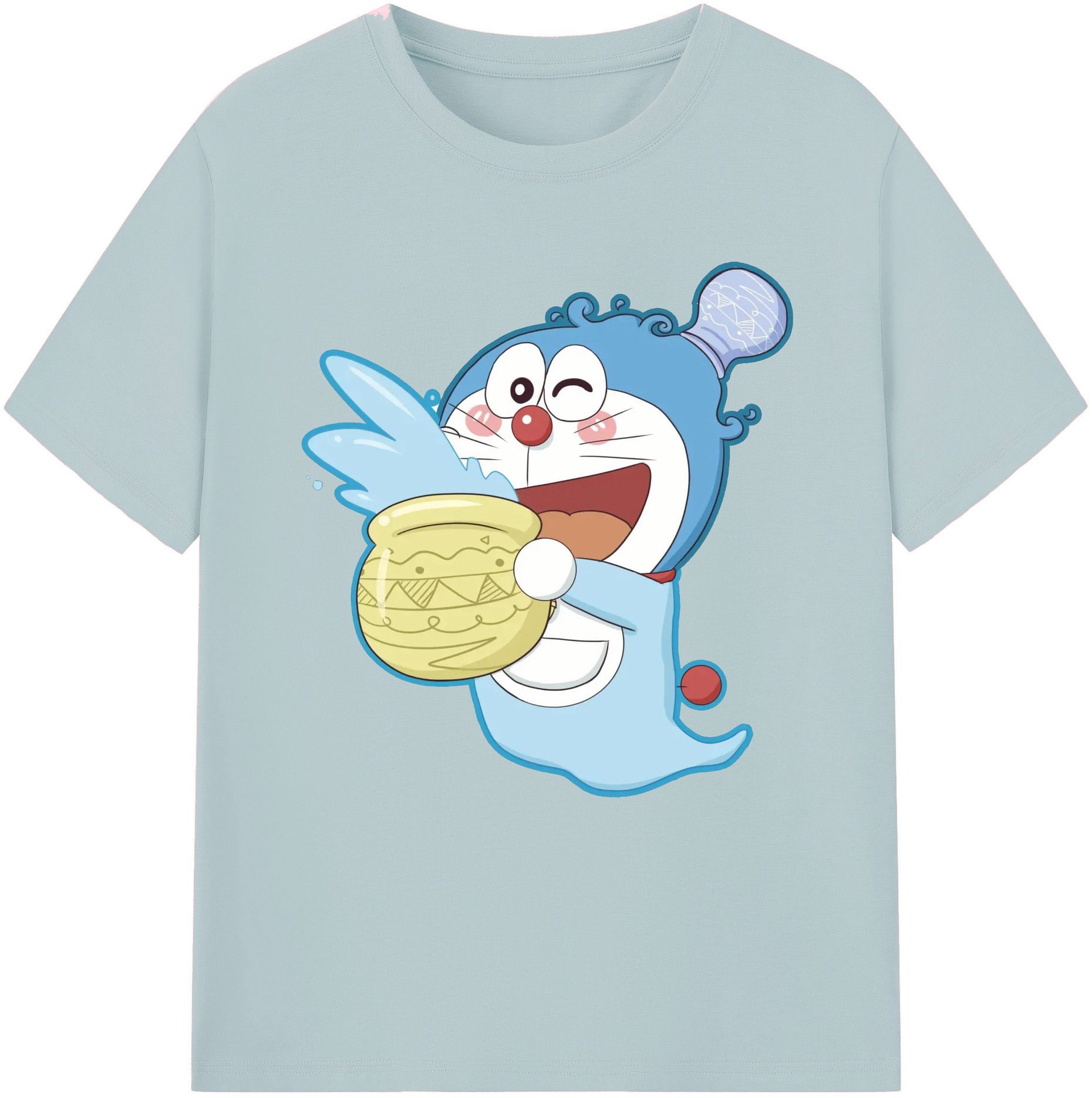 （画像用） ドラえもん Doraemon 綿100％半袖Tシャツ（フロントプリント）